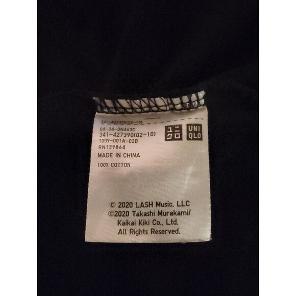 UNIQLO x Billie Eilish x Takashi Murakami Graphic T Shirt Sz Large Merch Black - Picture 6 of 6
